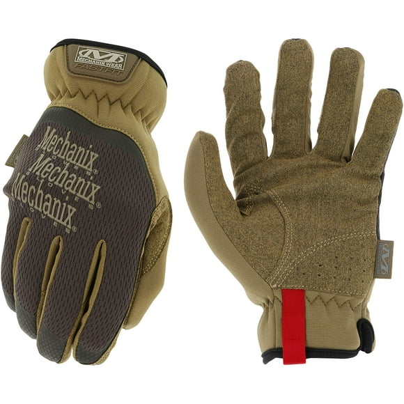 Guantes de trabajo Mechanix Wear FastFit, marrones, con pantalla táctil pequeña