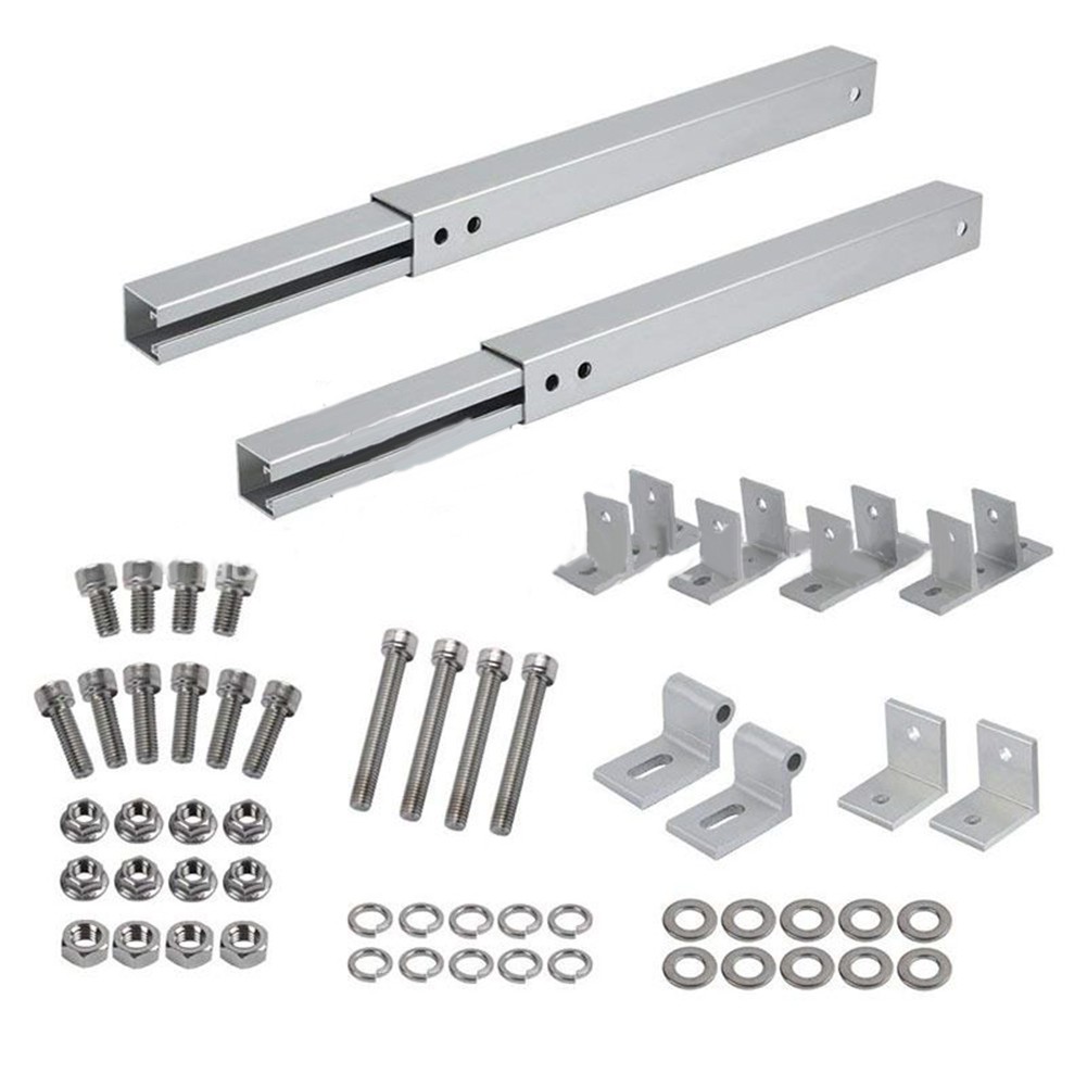 1 Pair Solar Panel Roof Bracket Mounting Stand 15-30° Adjustable Pv Fixings