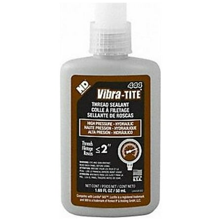Vibra-Tite Thread Sealant, Brown, Liquid, 50 mL Bottle 44450