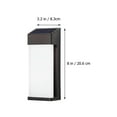 thumbnail image 2 of Lámpara solar de pared para exteriores, duradera, decorativa y para patio., 2 of 7