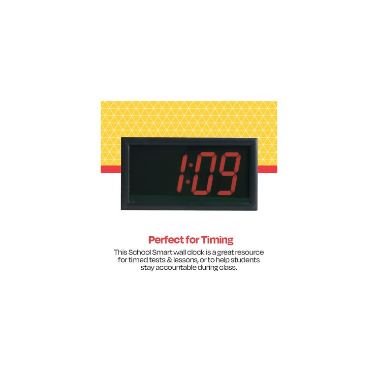 School Smart - 90525 LED Clock with Remote Control, High