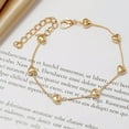 thumbnail image 2 of K-KED Simple Heart-shaped Gold Alloy Women Fashion Delicate Jewelry Bracelet Bangle Chain-_, 2 of 7