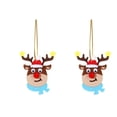 thumbnail image 2 of Decoraciones para Fiestas Navideñas, Adornos con Lazos de Lentejuelas, Adornos Colgantes para El Coche, Adornos Colgantes para El Árbol de Navidad, Adornos para El Árbol de Navidad., 2 of 6