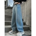 thumbnail image 5 of MQLKF Girls Fashion Cute Personality Pants Elastic Waist Wide Leg Jeans Casual Demin Pants With Pockets Cute Casual Loosw Girls And Boys Trousers, 5 of 7