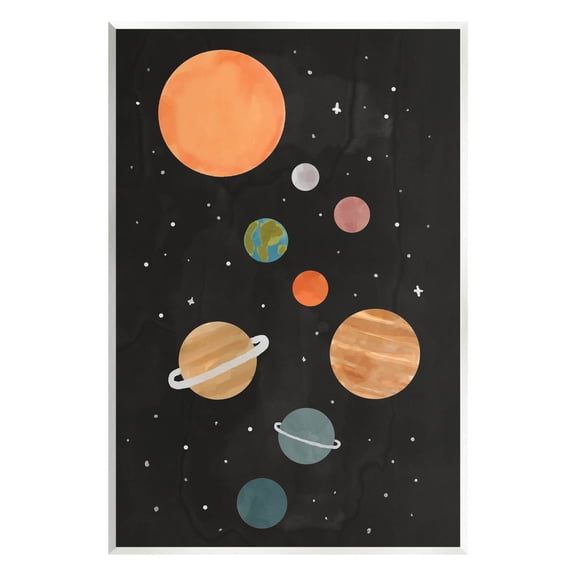 Solar System Planets Sky Art for Kids Graphic Art Unframed Art Print Wall Art