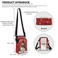 thumbnail image 6 of HELLHERO Letter Floral Design Shoulder Bag Polyester Women Adjustable Strap Shoulder Purse for Daily Commute or Casual Outings, 6 of 7