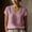 Pink, variant on Womens T-Shirt Red V-Neck Short Sleeve Relaxed Fit Cotton Top Sizes S-2XL, Size L