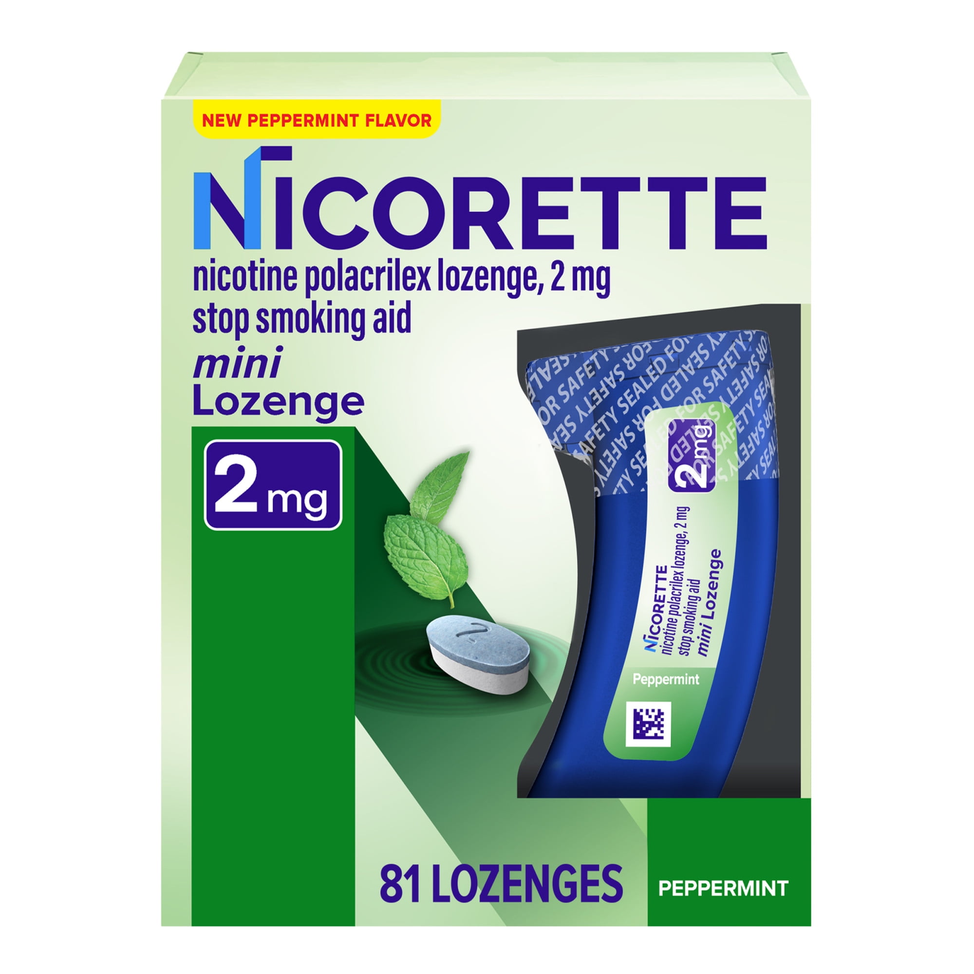 4箱☆NICOMEDICO Nicorette Nicotine Lozenges, 4 Mg Mint Flavored Stop Smoking Aids