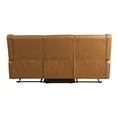 thumbnail image 5 of Relax A Lounger Einsley Relcining Sofa in Caramel Faux Leather, 5 of 5