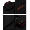 thumbnail image 5 of COOFANDY Long Sleeve Button Up Shirts for Men Slim Fit Denim Shirt Casual Shirt, 5 of 6