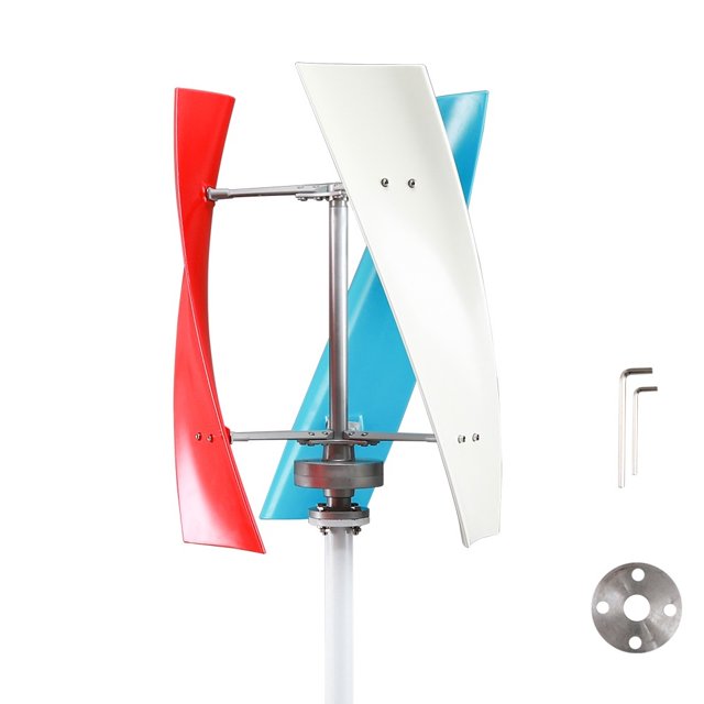 Windmill Energy 12v 24v Turbine w 3 Blades Vertical Axis Permanent Maglev Generator With Mppt Controller ,Easy Installation