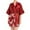 Red, variant on Monfince Women Silk Nightgown Summer Loose Fit Printed Satin Robes For Women Short Kimono Bridesmaids Lightweight Soft Lingerie Robes