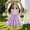 d-346Purple752, variant on HAYIMI Child Summer Girls Dress With Mesh Floral Lace Trim Sleeveless Party Style For Warm Weather O-Neck Holiday Dresses
