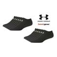 thumbnail image 2 of Under Armour Performance Heatgear Tech No Show Socks 6 Pairs, Large, Black, 2 of 4
