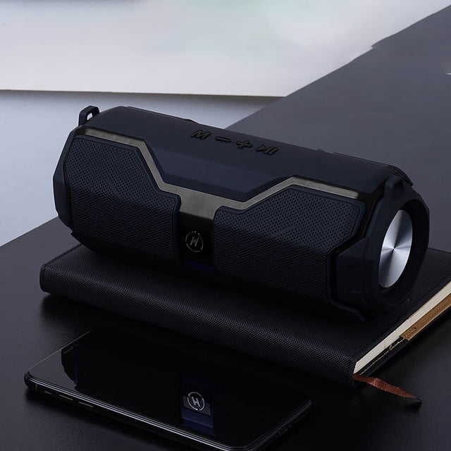 PEONAVET Bluetooth Headset Bluetooth Headset Wireless Bluetooth Speaker Outdoor Portable Plug-in Subwoofer Sound System