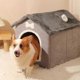 thumbnail image 2 of Warm Cat House For Winter Foldable Enclosed Dog House Kennel Easy To Assemble Dog House For Small Dogs Kennel For Small Medium, 2 of 5