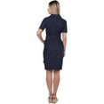 thumbnail image 4 of Banny Jeans ® Women's Denim Short Sleeve Collared Neck Button Down shirt dress, 4 of 4