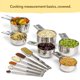 thumbnail image 2 of Juego De 12 Tazas Y Cucharas Medidoras Simply Gourmet - Utensilios De Cocina De Acero Inoxidable 18/10 - Diseño Apilable Con Cucharas De Mango Largo - Cabe En Frascos - Juego De Medición Para Cocinar, 2 of 5