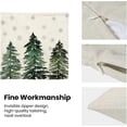 thumbnail image 6 of Christmas Pillow Covers 18x18 Inch Set of 2 Sage Green Christmas Trees Snowflakes Throw Pillowscase,Xmas Holiday Outdoor Decorative Farmhouse Winter Decor Cushion Covers for Home Sofa Bed, 6 of 7