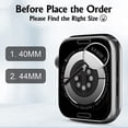 thumbnail image 4 of Watch Case 2 Packs Compatible for Apple Watch Series 6 5 4 SE 44mm for Women Men with Tempered Glass Screen Protector - Clear/Transparent, 4 of 5