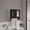 34#Black,Engineered Wood, variant on Medicine Cabinet 20.30" H,With 2 Shelves and 2 Doors,White,White Engineered Wood Bath Faucets Bathroom Storage