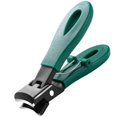 thumbnail image 1 of Nail clipper with wide jaw opening, large opening, nail clipper, stainless steel, toenail clipper, fingernail clipper, green_c*, 1 of 5