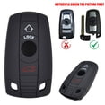thumbnail image 2 of Sleek Key Cover Fob for BMW X1 X6 1 3 5 7 E Series Easy & Secure Fitment, 2 of 4