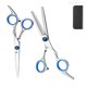 thumbnail image 1 of Juego de tijeras de 3 piezas, tijeras de peluquería para el hogar, tijeras con flecos, tijeras planas, tijeras para adelgazar dental, 1 of 5