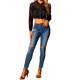 thumbnail image 2 of Chaqueta Bomber Crop INSPIRE CHIC para mujer, ligera de malla transparente, de manga larga, 3XL, negra, 2 of 6