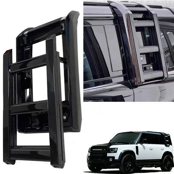 Universal Heavy Duty Side Access Ladder Roof Step for 2020-2026 Land Rover Defender 90 110 130, Easy Install Exterior Upgrade Accessories