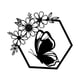 thumbnail image 2 of Decoración de pared de mariposa de Metal, decoración colgante de hierro Floral, color negro, para restaurante, granja, regalos de inauguración de la, 2 of 8
