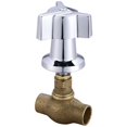 thumbnail image 1 of Central Brass 0607-C1-2 Robinet d'Arrêt de Tuile&44; Chrome, 1 of 3