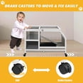 thumbnail image 3 of PETSCOSSET Guinea Pig Cage Indoor, Large Small Animal Cage on Wheels with Ramp & Hideout, Easy Clean Hamster Cage with Deep Pull-Out Tray, 3 of 6