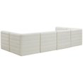 thumbnail image 3 of Meridian Furniture Quincy Cream Velvet Modular Sectional, 3 of 13