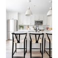 thumbnail image 5 of 2xhome Wishbone Counter Height Barstool with Woven Paper Cord Seat| Fully Assembled | Wooden Y Back Farmhouse Kitchen Stool for Home, Dining, Bar, Black, 5 of 18