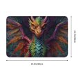 thumbnail image 3 of Balery Whimsical Dragon Color Cool Doormat, Durable Flannel Fabric, Waterproof Stain and Fade Resistant, Low Profile,Indoor Outdoor Door Mats, Easy Clean Patio Entrance Mat, 16x24in, 3 of 9