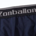 thumbnail image 3 of TANBOM Men's Backless Briefs Modal Cotton Underwear Blue/White XL 2-Pack, 3 of 6