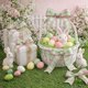 thumbnail image 5 of Decoraciones de Pascua. Cintas con estampado de huevos y conejitos de Pascua. Ideales para manualidades, envoltura de regalos, lazos de cinta, envoltura de ramos y decoraciones de coronas. Cinta de po, 5 of 6