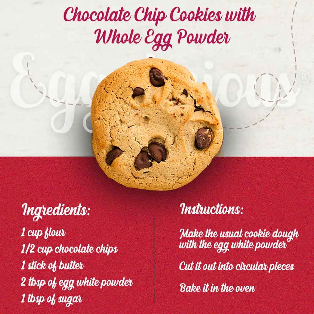 Eggylicious Whole Egg Powder, Dried Natural Protein Powder, Made from Fresh Eggs White & Yolk mixed, Pasteurized, 1lbs (16oz)