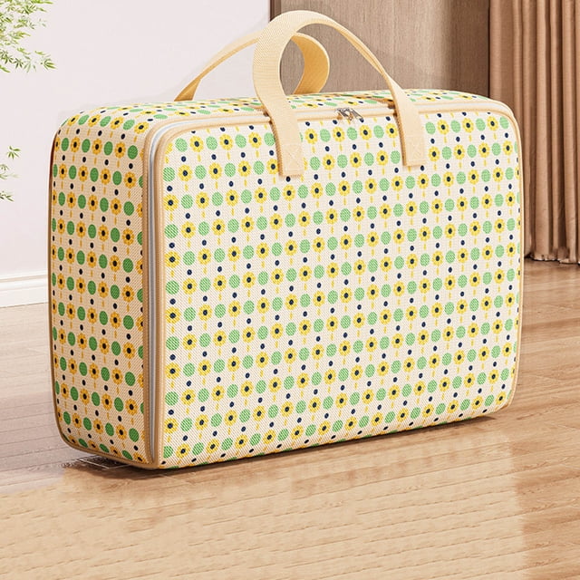 Clothing Storage Bag with Handles for Clothes, Blankets, and Linens, Moving and Travel Storage Organizer