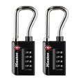 thumbnail image 1 of Candado para equipaje Master Lock 4696T, aprobado por la TSA, negro, paquete de 2, 1 of 6