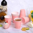 thumbnail image 4 of Kochorie 50 Pack Pink Disposable Plastic Cups 12 Ounce Drinking Party Bulk for Wedding Birthday Graduation Christmas Parties, Picnics Events, 4 of 4