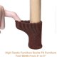 thumbnail image 4 of 24 Pack (Marron fonc) Tricot Table Chaise Jambe Chaussettes lastiq, 4 of 5