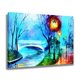 thumbnail image 2 of Póster de lienzo con pintura al óleo de puente de parque, decoración de dormitorio, paisaje deportivo, decoración de oficina, regalo, estilo marco, 20 x 30 cm, 2 of 8