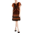 thumbnail image 1 of Max Studio London Womens Roxanne Tunic Dress, Red, Medium, 1 of 3