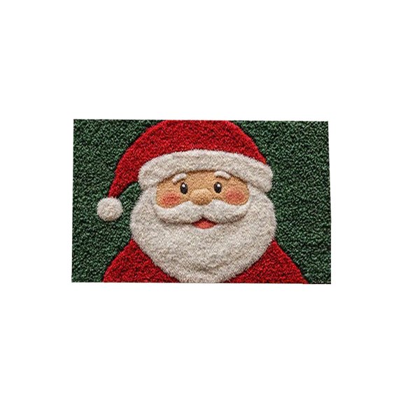 Bwiyojiz Christmas Decorations Home Decoration Carpet Entrance Door Mat Household Absorbent Nonslip Foot Dirt Proof Bathroom Size 15.7x23.6", Gifts for Friend, Multicolor