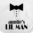 thumbnail image 4 of Inktastic Auntie's Lil Man Boys Baby Bib, 4 of 4