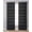 Black, variant on Black Geometric Sheer Curtains 84 Inch Length 2 Panels Set for Living Room/Bedroom, Vintage Grid Plaid Colorful Lines Kitchen Curtains Grommet Semi-Sheer Curtains Drapes Window Treatments 42"x84"x2