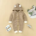 thumbnail image 5 of Fjofpr Baby Girl Clothes Newborn Baby Boy Clothes Clearance Baby Boy Clothes Clearance Baby Winter Clothes Newborn Baby Girls Boys Winter Warm Knit Outwear Sweater Hooded Romper Jumpsuit（0-24M）, 5 of 9