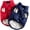 Navy, Red, variant on Miaocao 2 Pieces Dog Jacket 2 Layers Fleece Lined Dog Jacket Warm Soft Windproof Small Pet Coat for Winter Cold Weather(XL, Navy,Red)